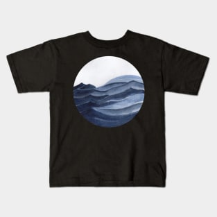 Abstract waves Kids T-Shirt